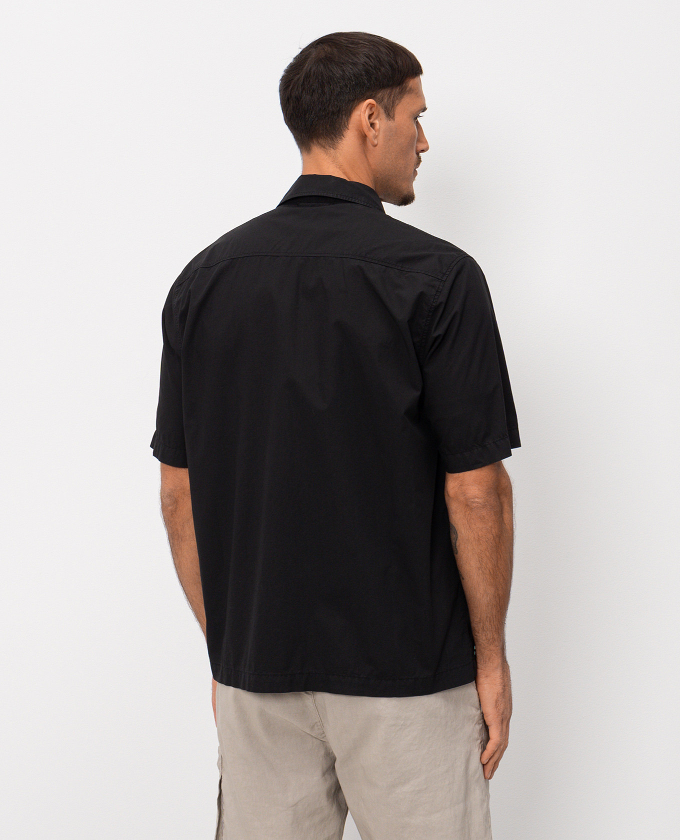 Black short-sleeved shirt C.P. Company 4