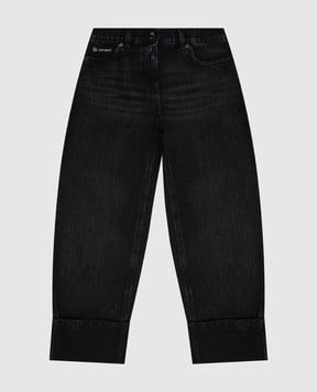 Dolce&Gabbana Children's black jeans with lapels L52F99LDD67812+