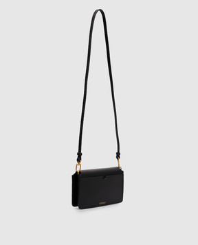 Off-White Jitney Black Leather Crossbody Bag OWWNV01F26LT01