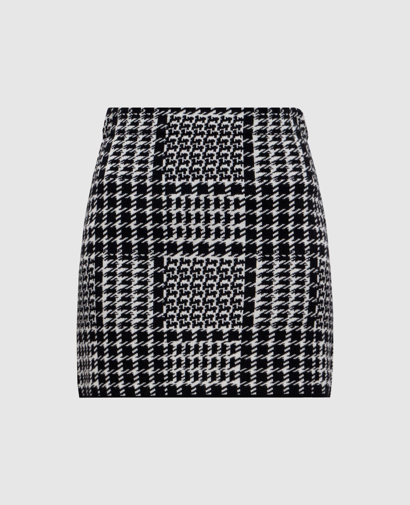 

Black skirt with patterned wool Twinset