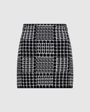 Twinset Black skirt with patterned wool 252TT3041