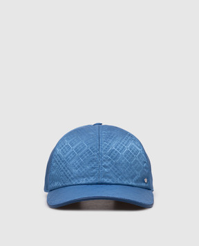 Stefano Ricci Blue cap with woven pattern MCV62NB31EIT3100