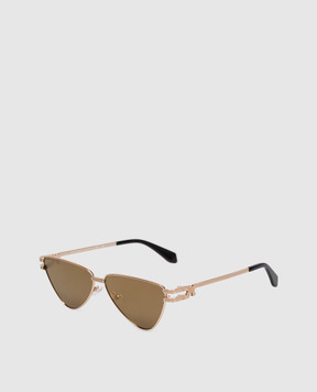 Palm Angels Fontana gold monogram sunglasses PA2004767659