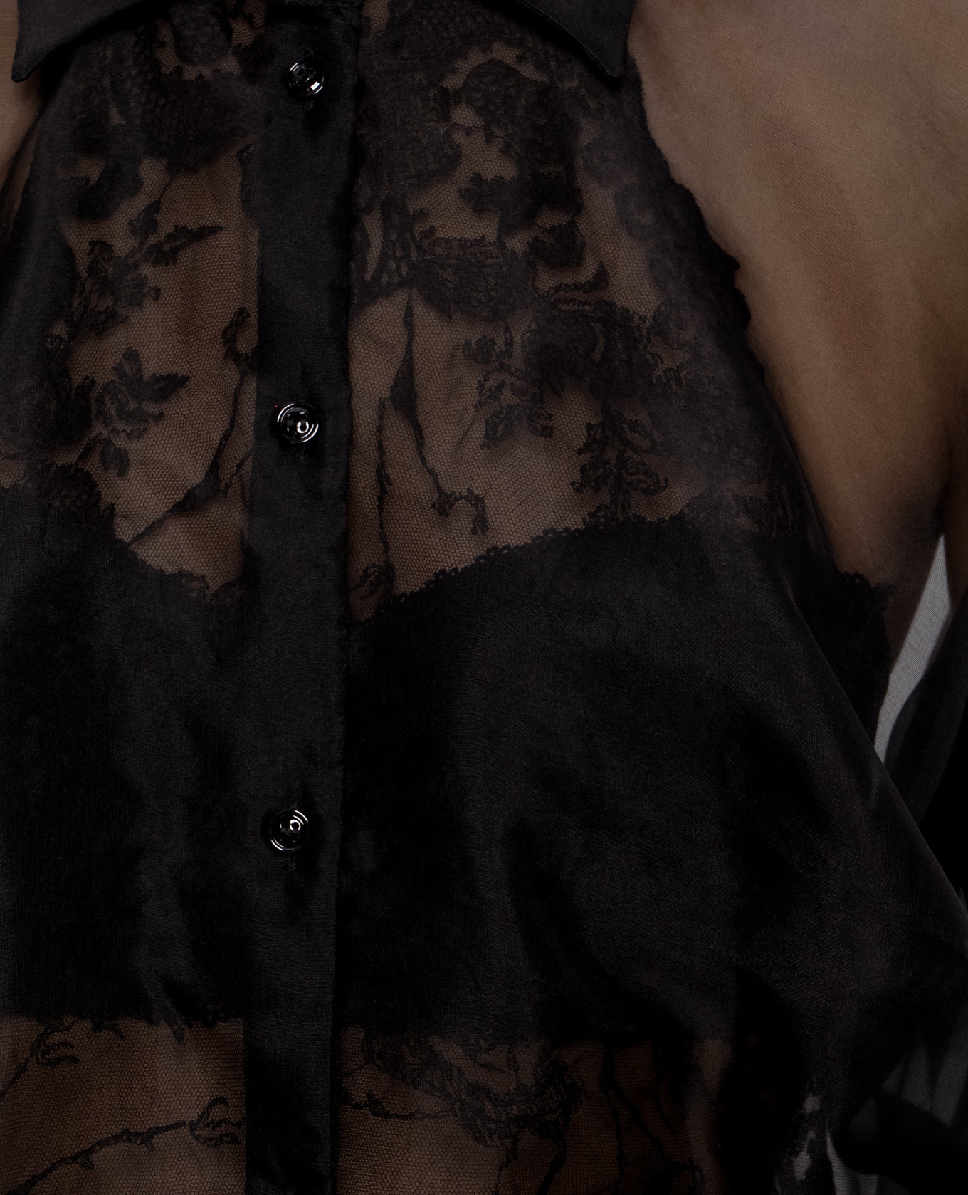 Black silk blouse Ermanno Scervino 5