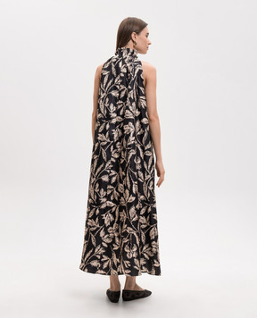 Max Mara MXMCARTONE black silk dress MXMCARTONE