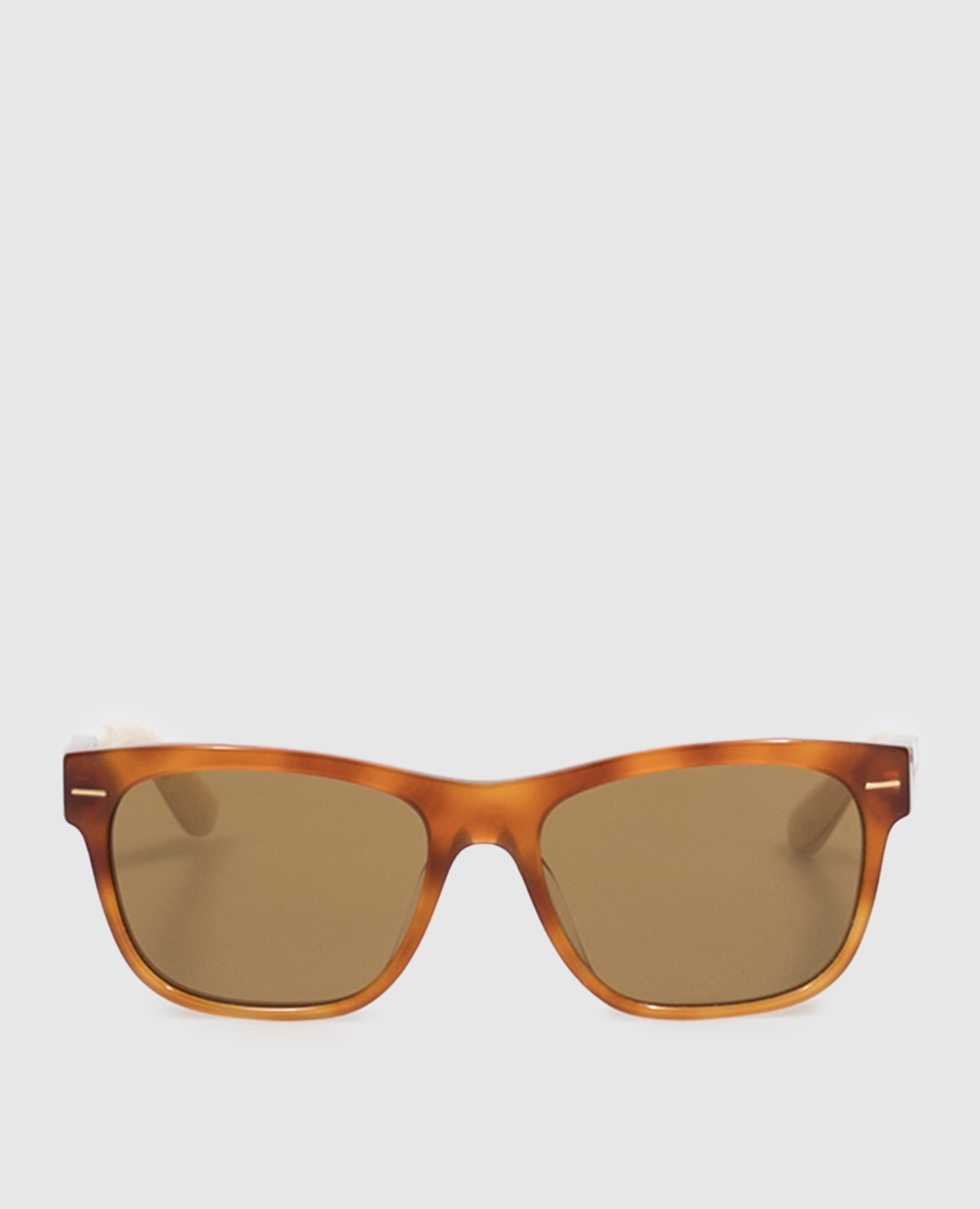Brown sunglasses with logo engraving