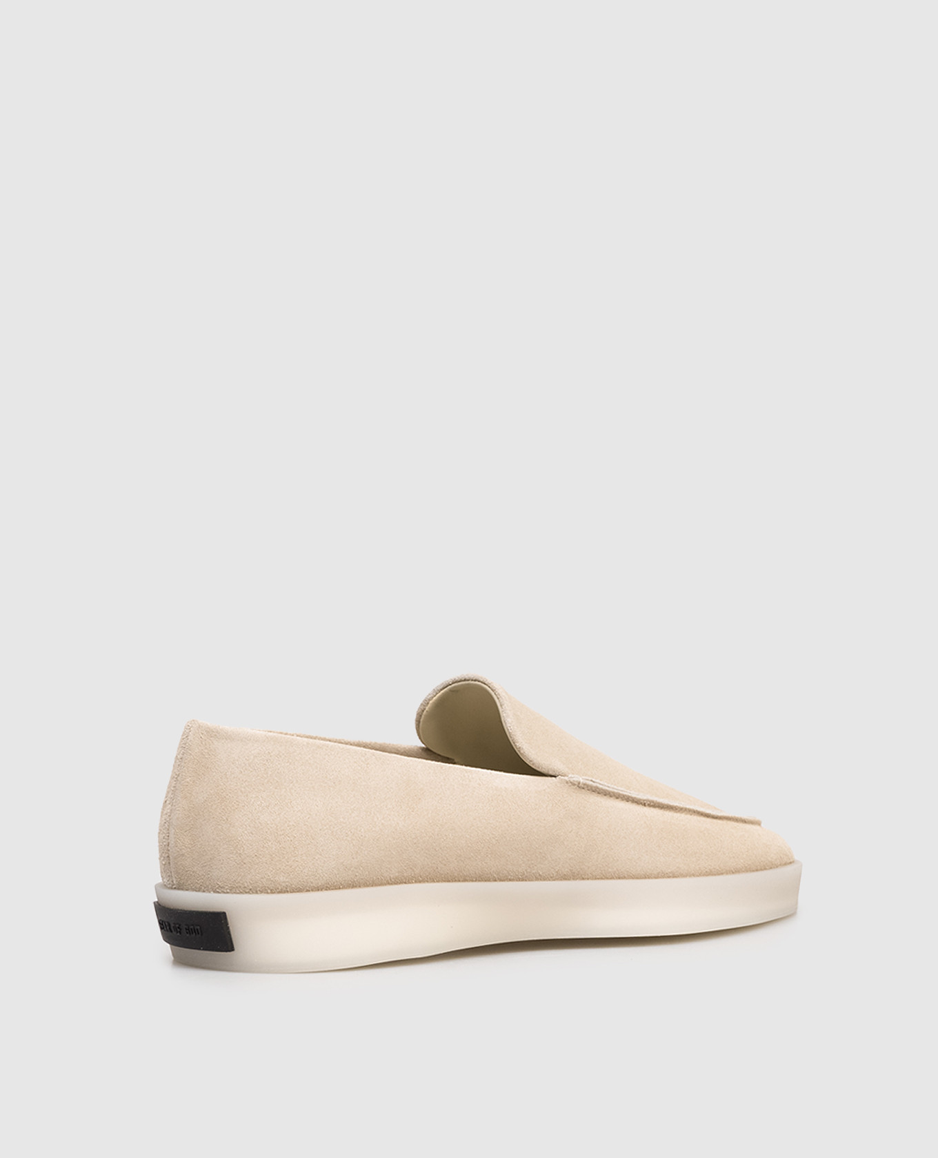 

Beige suede loafers with logo Fear of God