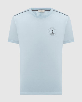 Bilancioni Blue T-shirt with print BE26T4GBE2