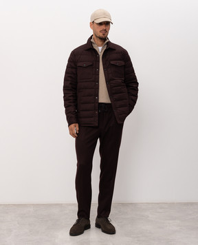 Peserico Burgundy wool pants R54274W02710