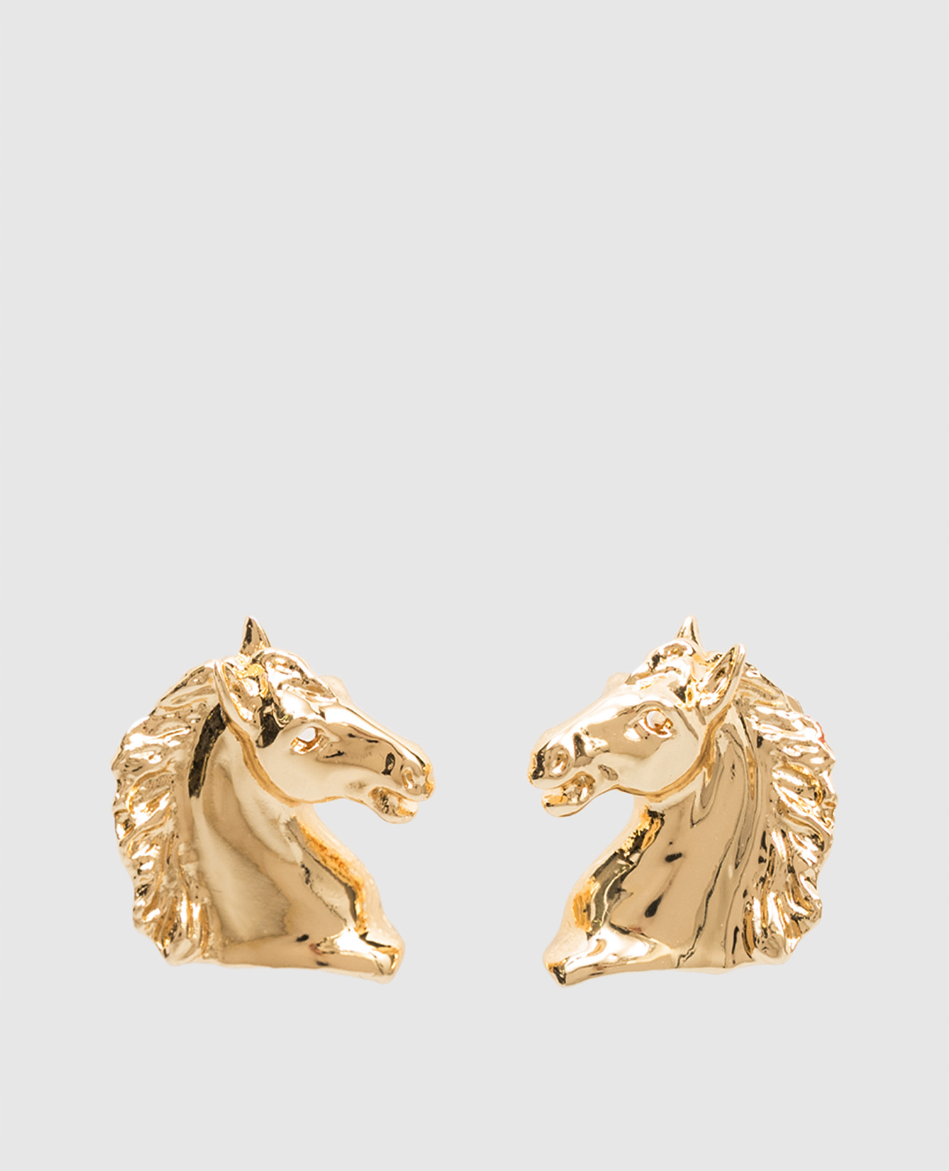

Gold earrings in the shape of horses Reco, Golden