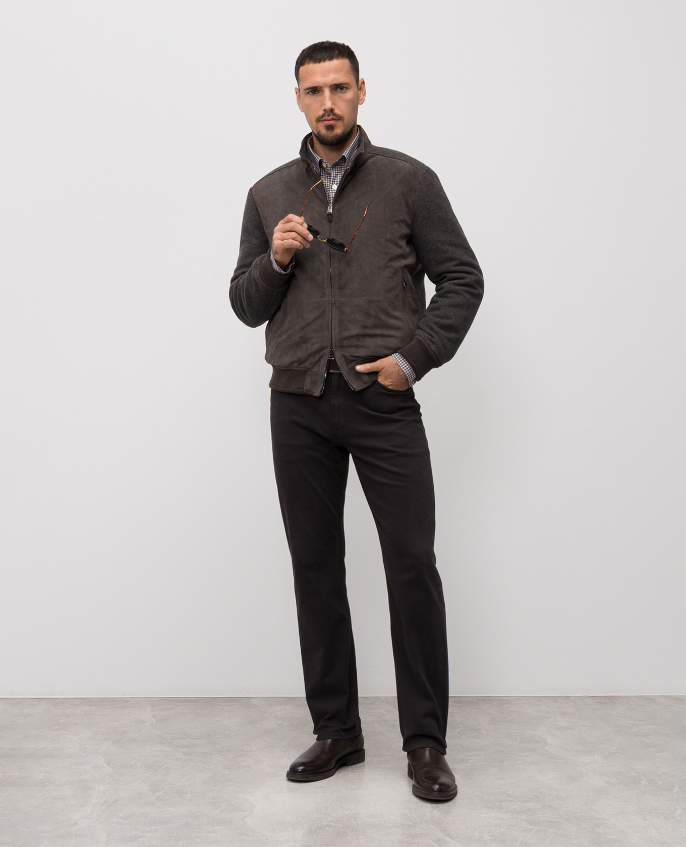 

Brown combination jacket Canali