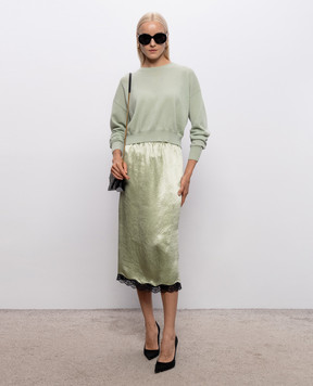 Twinset Green cashmere and silk jumper 262TP3294