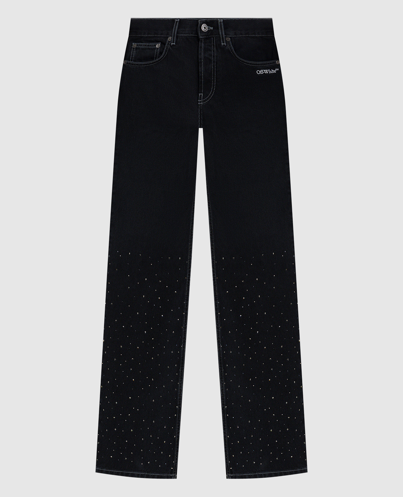 

Black Susy jeans with Swarovski crystals Off-White