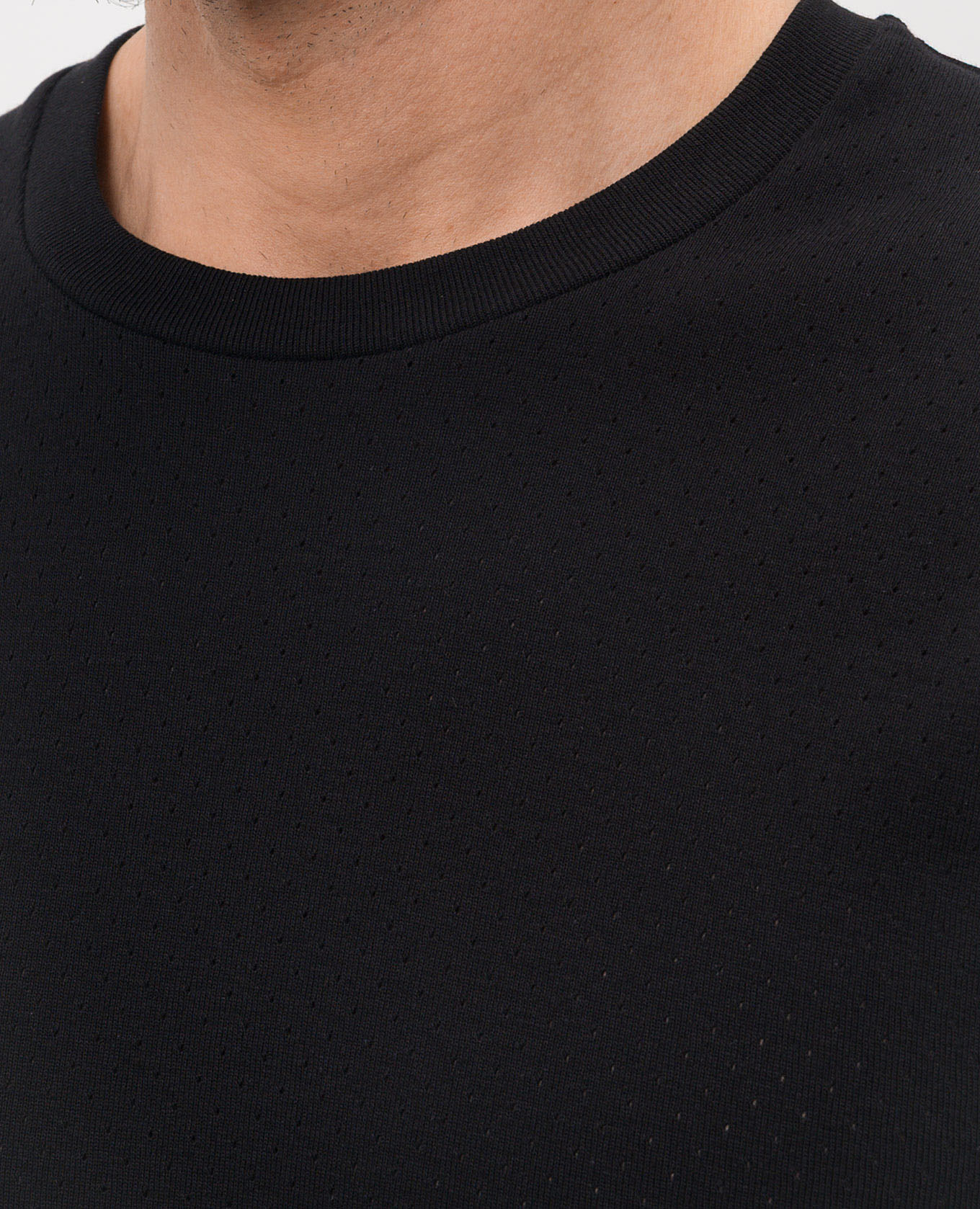 Black T-shirt with perforations Tom Ford 5