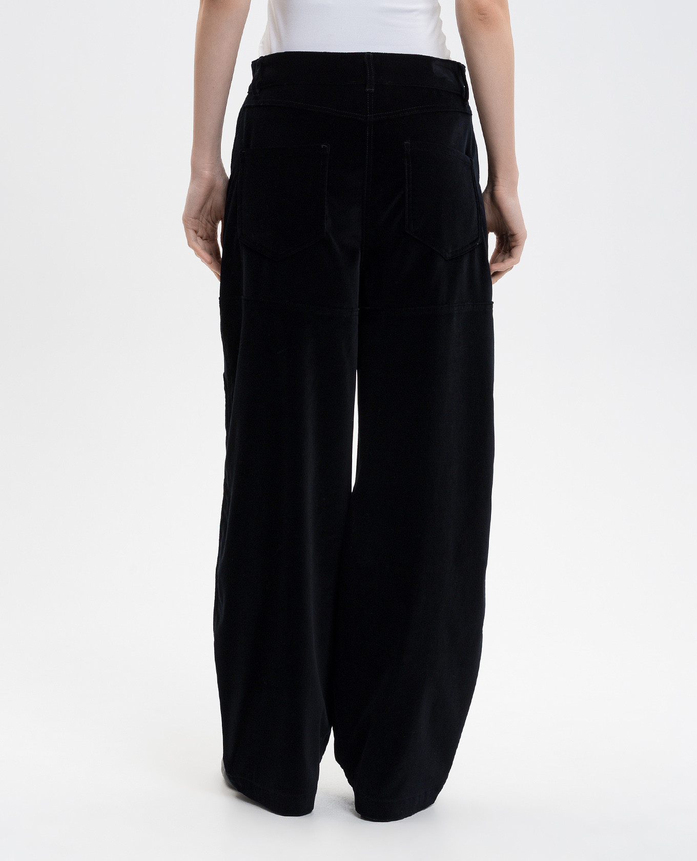 Black velvet pants Twinset 4