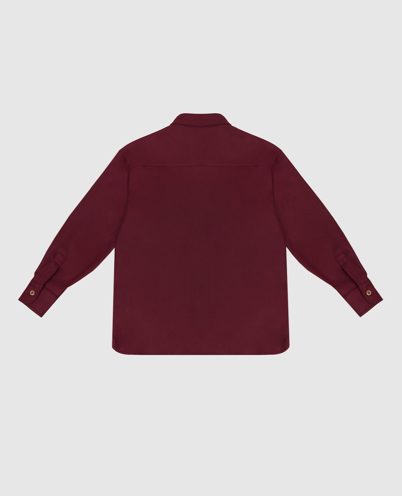 Children's burgundy shirt with wool Balmain 2
