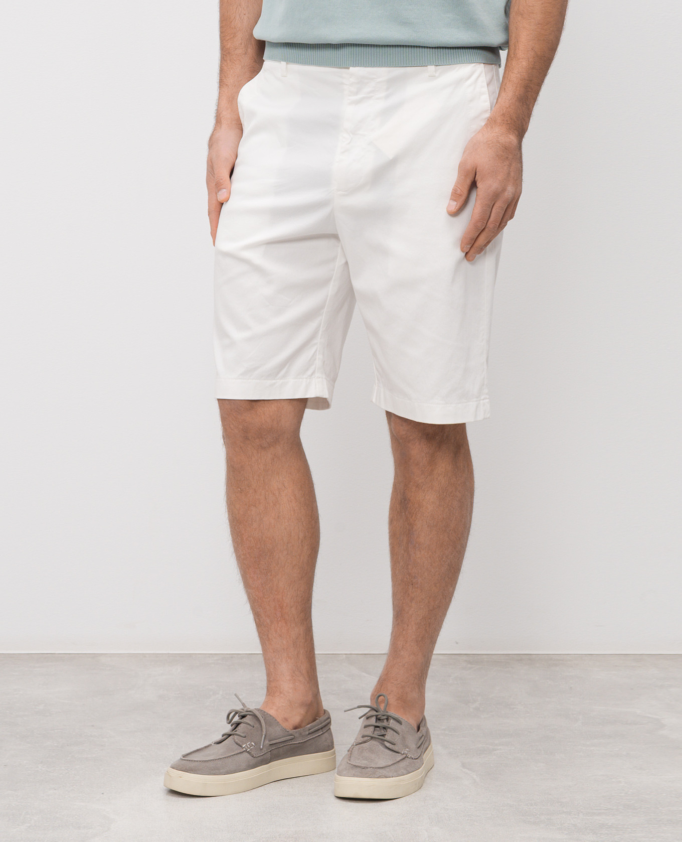 

White shorts with cotton Canali
