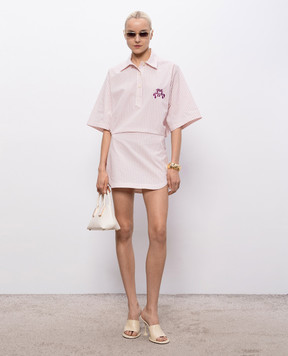 The Attico Pink striped mini dress 260WCA00489CCC133AA