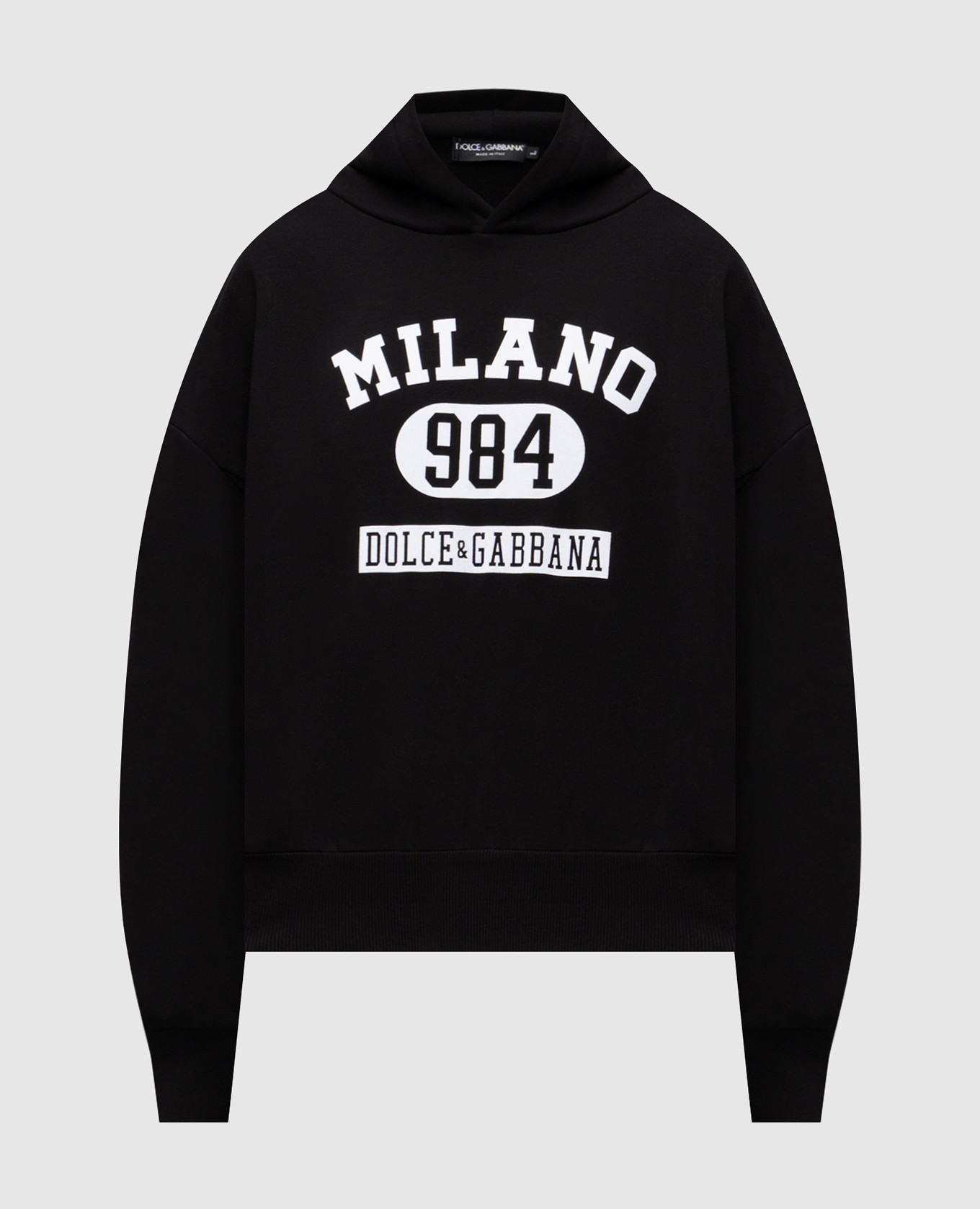 

Black hoodie with logo print Dolce&Gabbana