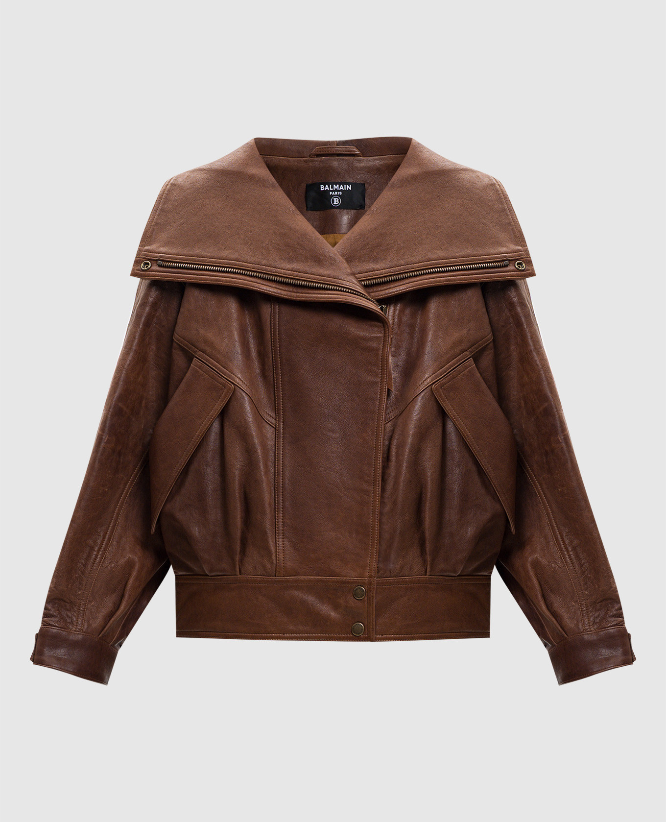 leather jacket Balmain