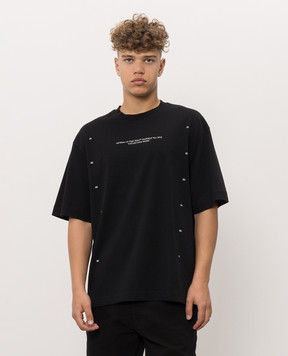 Off-White Black Chakra Arrow Print T-Shirt 44MAA120F26J00F