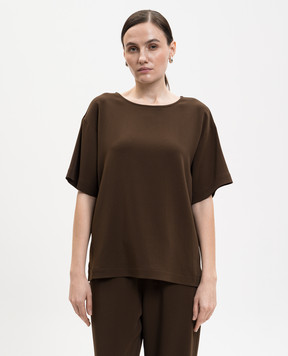 Asceno Talia brown top T035F25C323