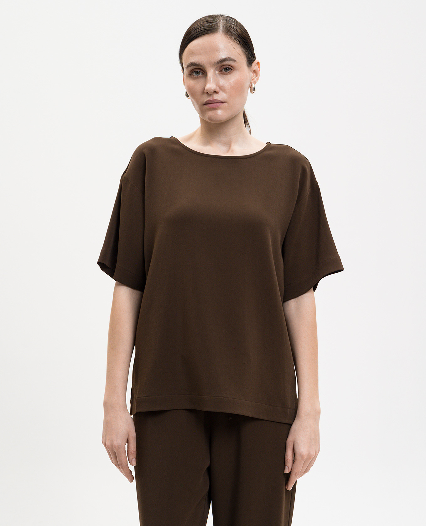 

Talia brown top Asceno