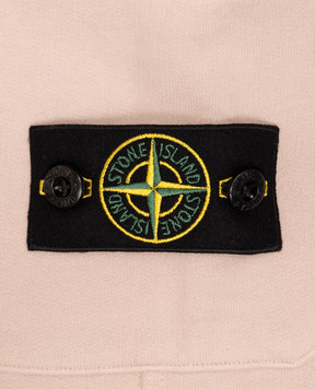 Stone Island Children's beige joggers with logo patch L2S166200002S0A2028