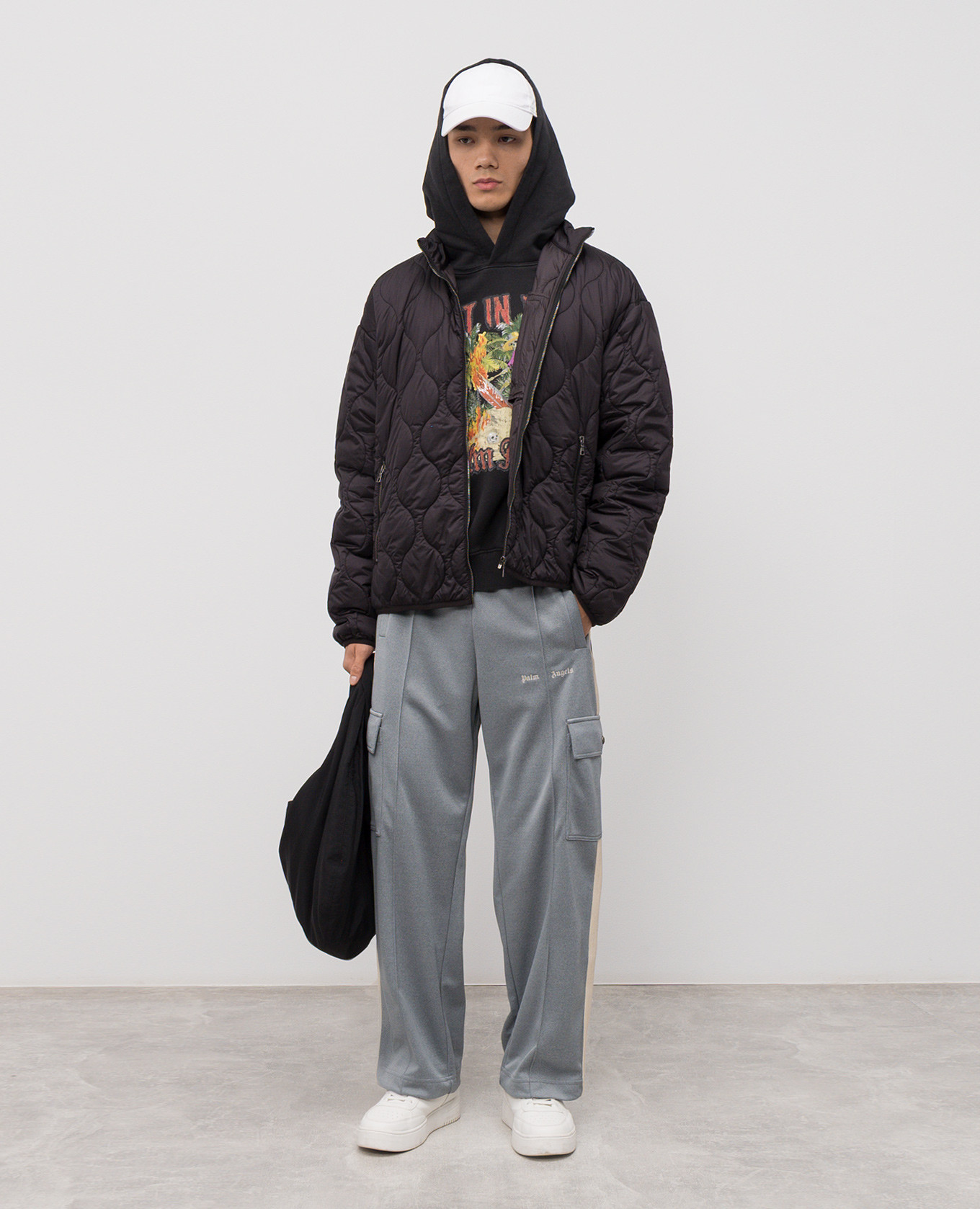 

Rest In Palm black hoodie Palm Angels