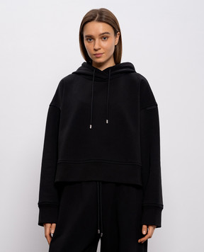 Max Mara Sportmax Black hoodie LOGAN SPDSLOGAN