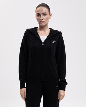 Sporty & Rich Black cashmere and wool sports jacket CA00282327BA01
