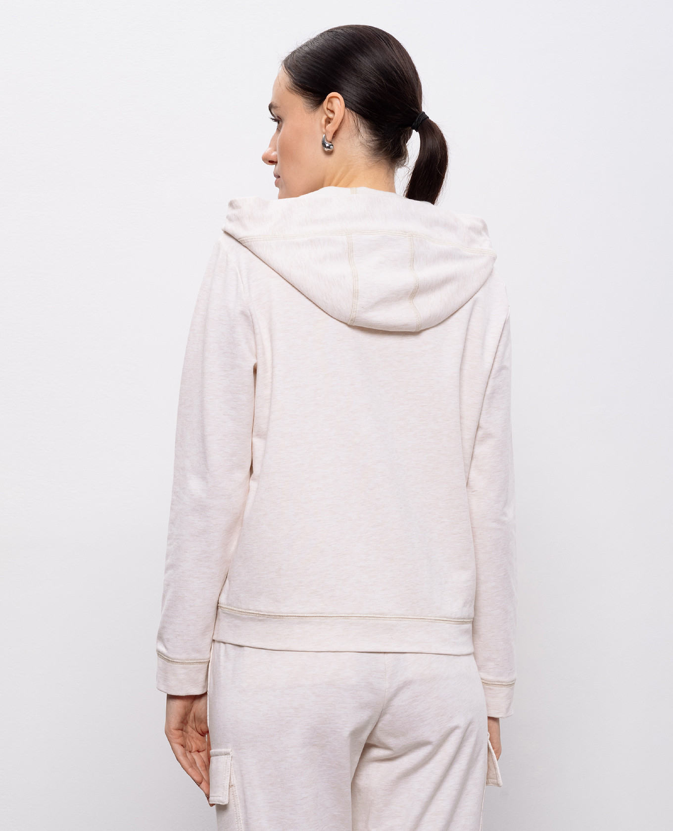 Beige melange sports jacket Peserico 4