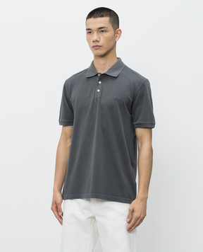 Woolrich Grey polo shirt with embroidered logo CFWOPO0065MRUT1483