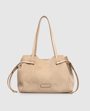 Gianni Chiarini Violette beige suede tote bag BS11285CMPL