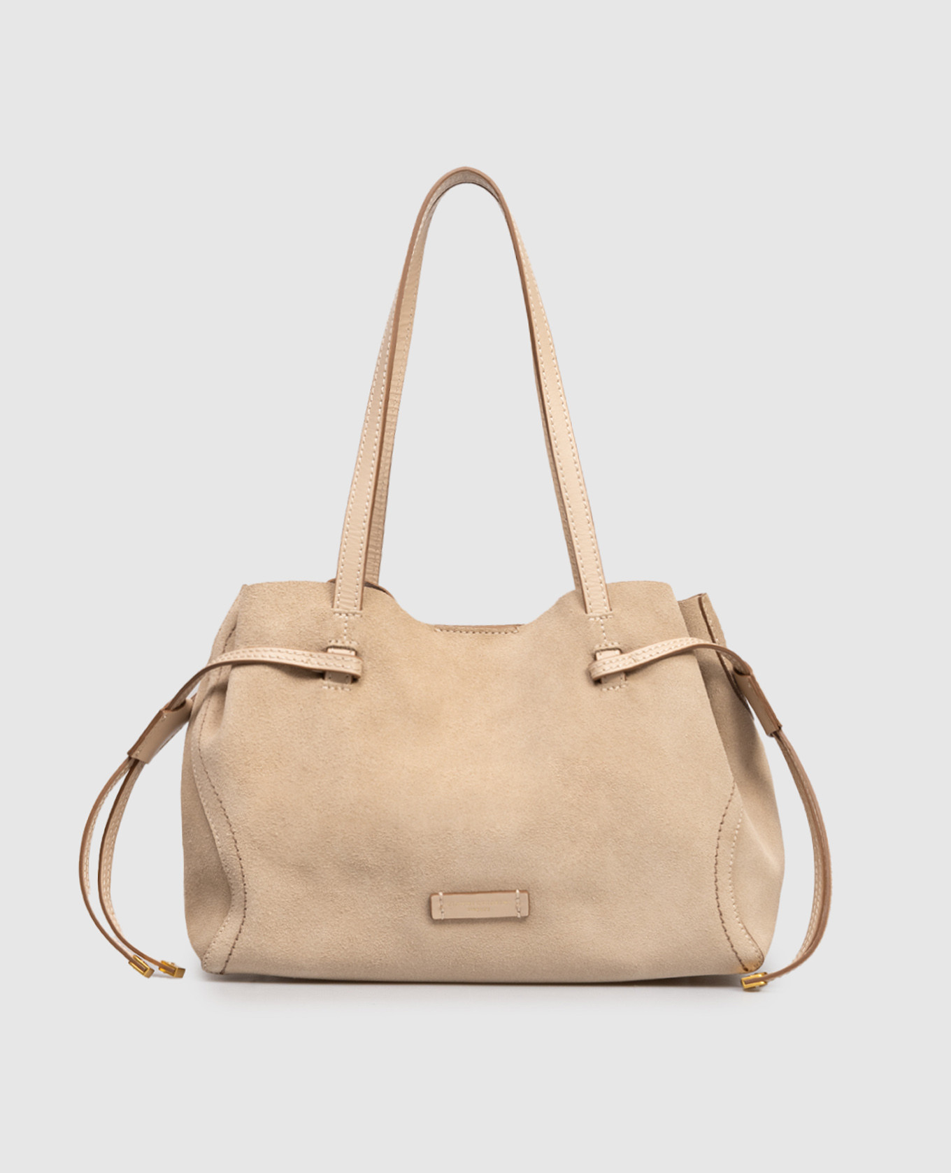 

Violette beige suede tote bag Gianni Chiarini