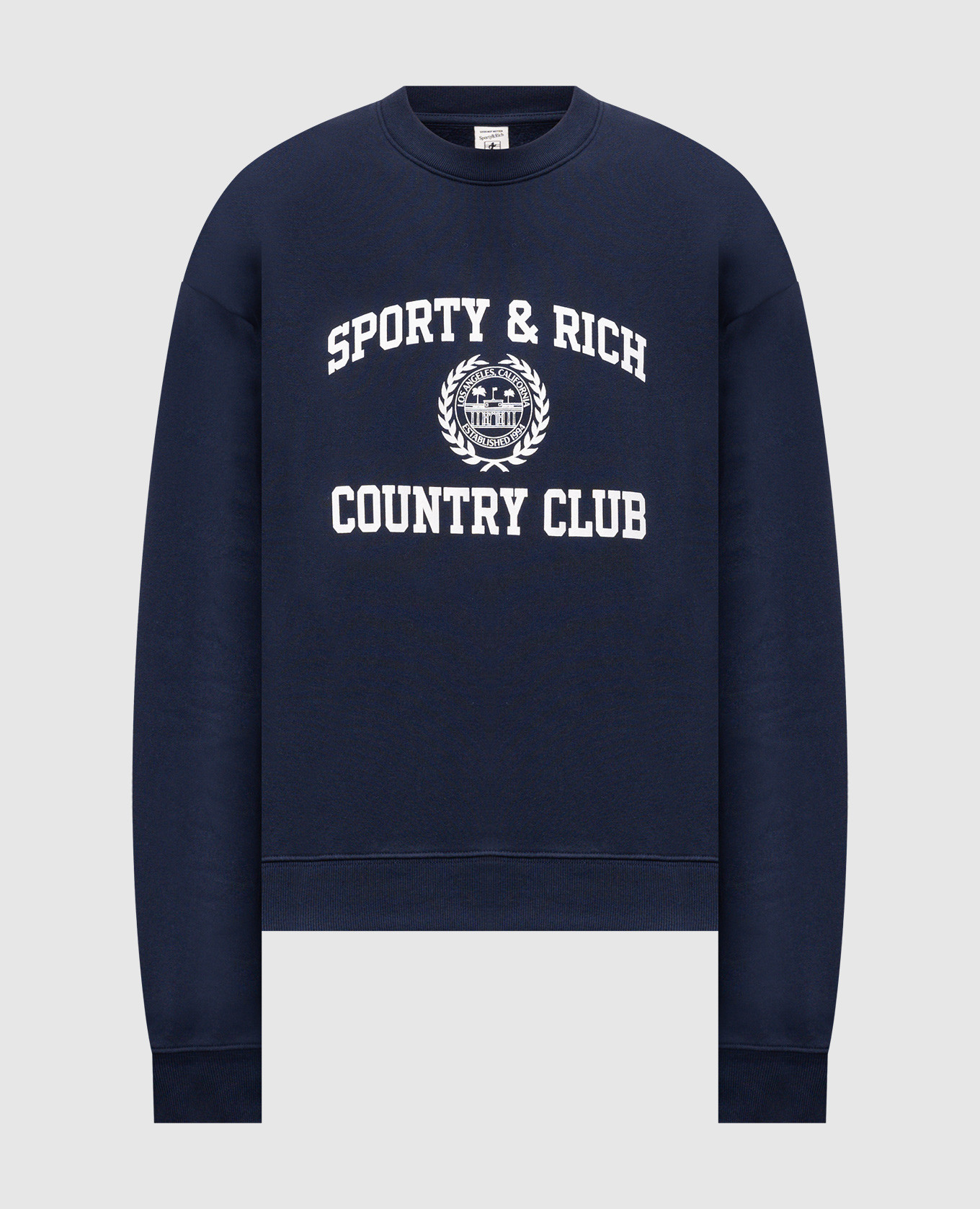 Blue sweatshirt with logo print