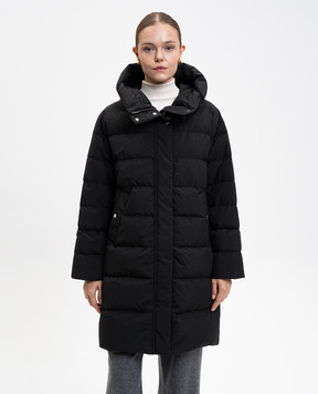 MooRER Black down jacket MIRNA MIRNASTP