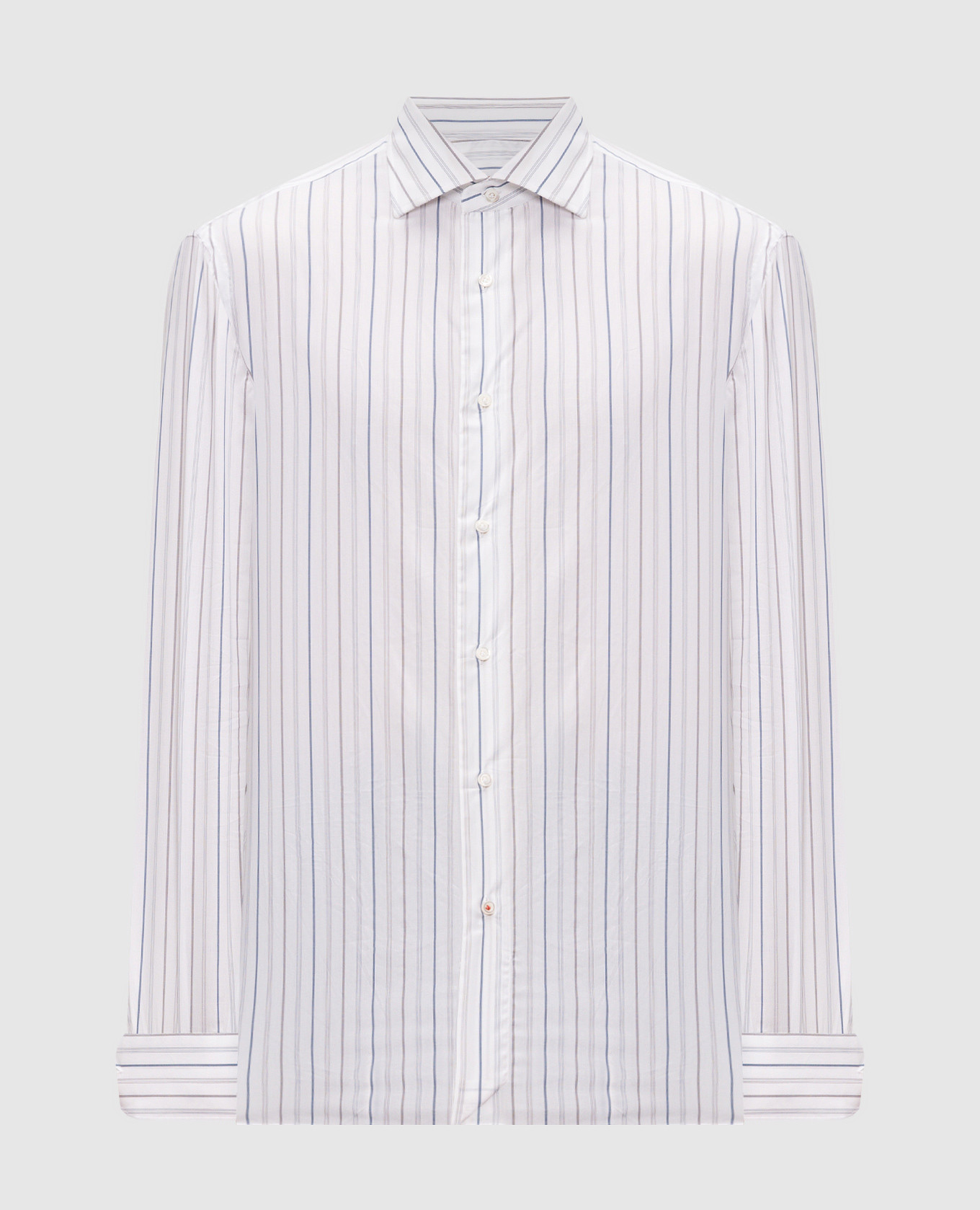 White striped shirt ISAIA