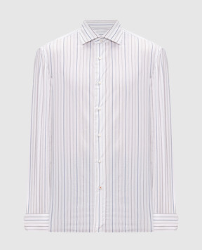 ISAIA White striped shirt IM10TCC1179