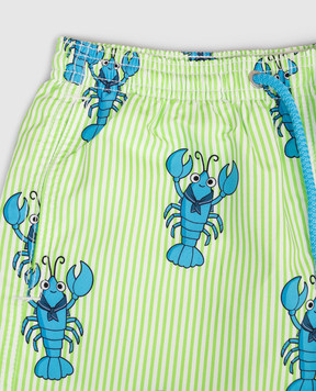 MC2 SAINT BARTH Children's green printed swim shorts JEA000102041L
