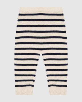 Dolce&Gabbana Children's beige striped wool pants L1KP04JDVNM