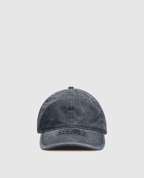 Maison Margiela MM6 Gray cap with embroidered emblem S62TC0046M13318
