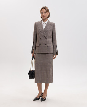 Twinset Checked skirt with wool 262TP2802