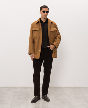 Stefano Ricci Brown straight-cut jacket MDJ6300030PL001T