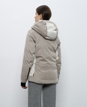 MooRER Beige ski down jacket DOLOMITI DOLOMITIMQ