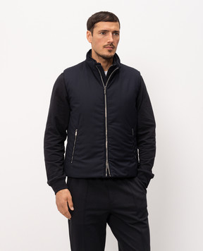 MooRER UROS blue down vest UROSPUM