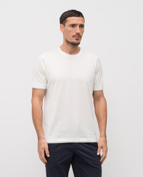 Enrico Mandelli White T-shirt with logo 3K050A5684