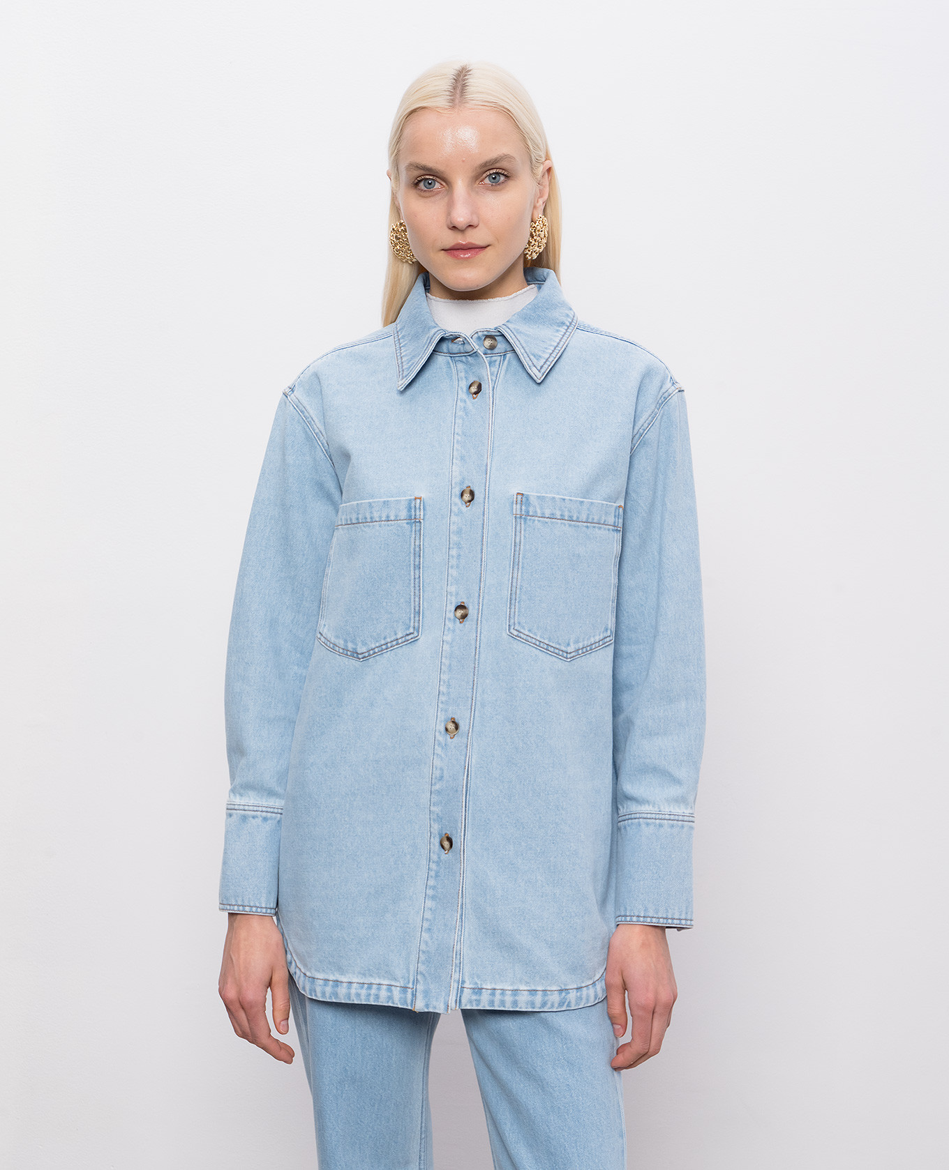 

Idar blue denim shirt JOSEPH, Light blue