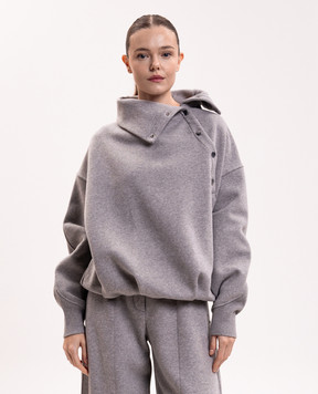 Max Mara Sportmax AEROSI grey melange sweatshirt SPXAEROSI