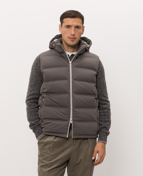 Brunello Cucinelli Gray down vest MV4061605